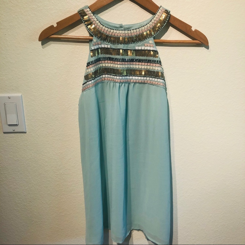 NWT The Limited beaded halter tank (Sz med)